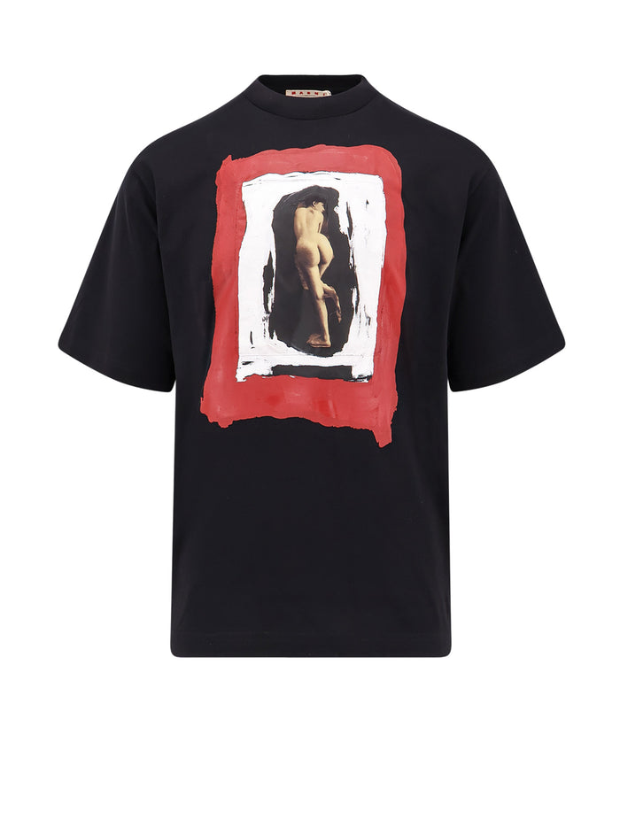 Marni T-Shirts And Polos Black Cotone