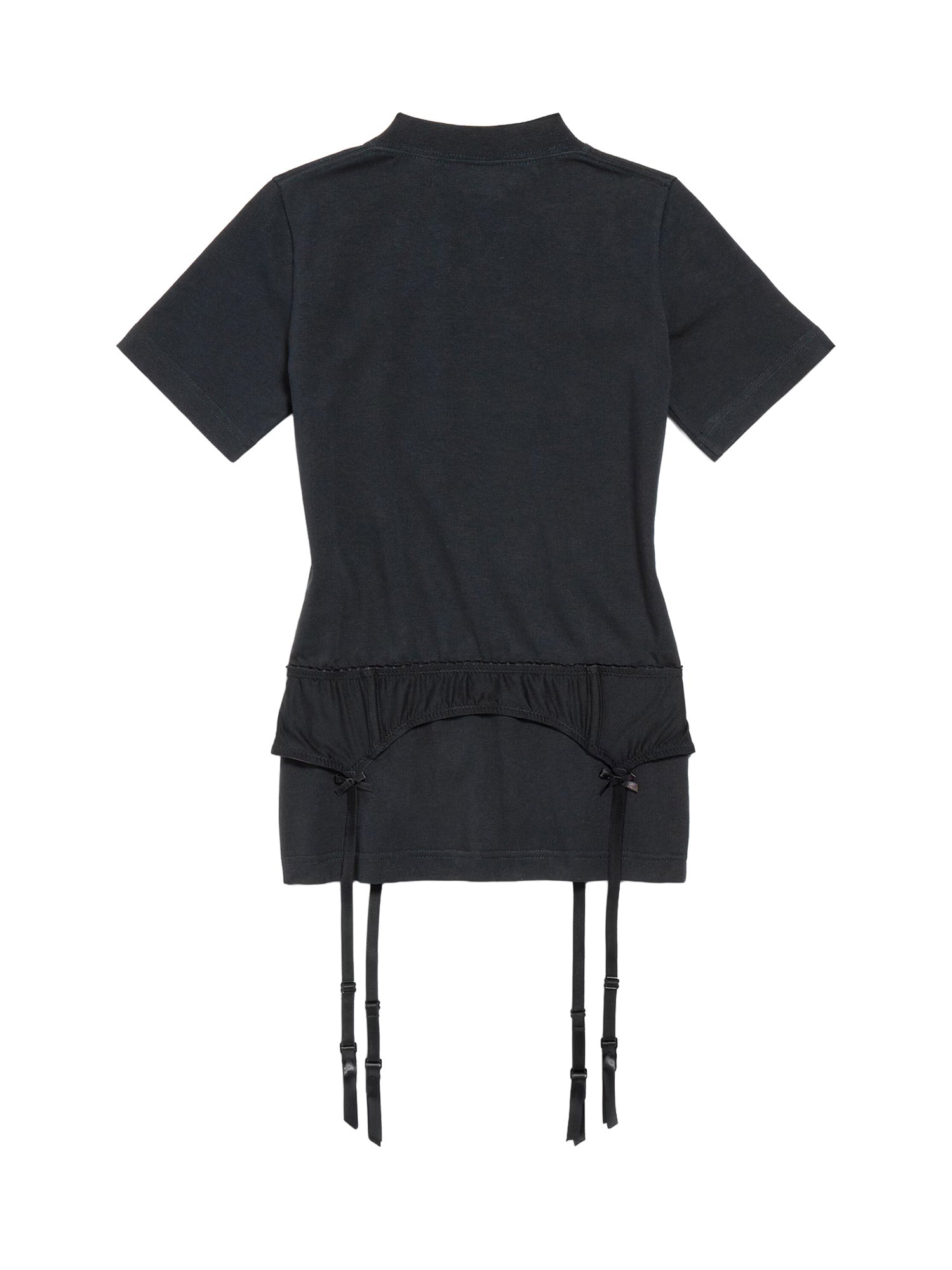 Balenciaga T-shirts and Polos Faded Black Cotone Elastan