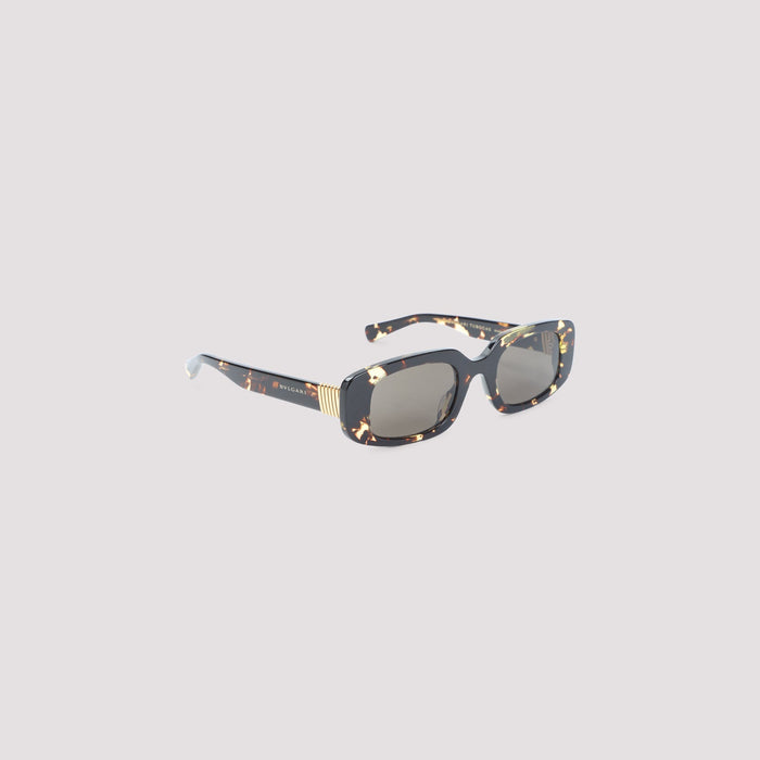 Bulgari Eyewear Tubogas Spotted Havana Sunglasses Acetate