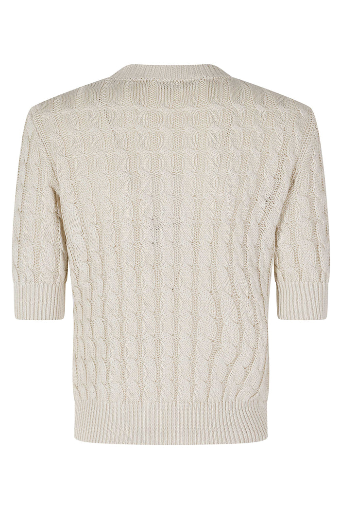 Talamo Brown Lino Maglia