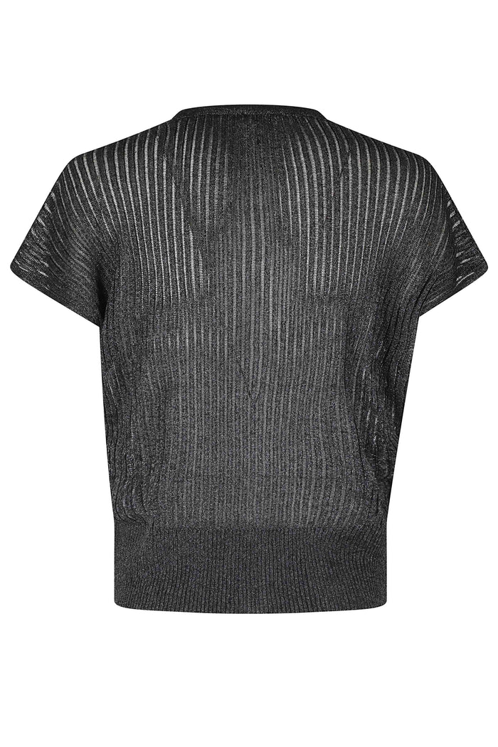 Coreana Mc Costa Scarto Black Viscosa Poliestere Maglia