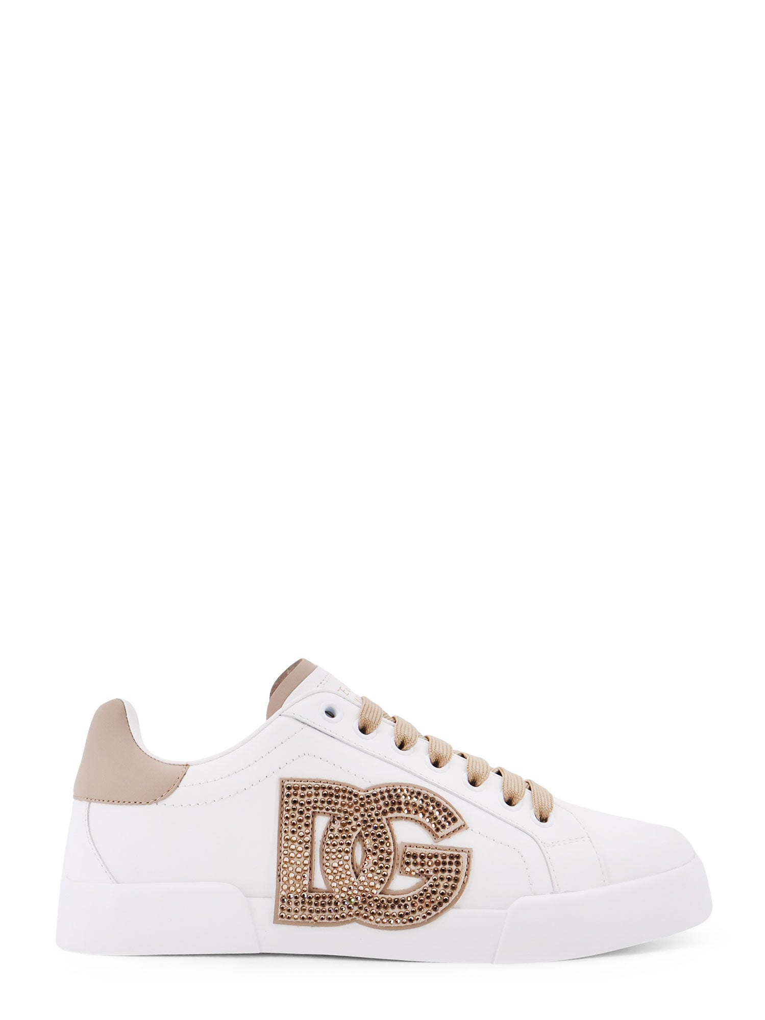 Dolce & Gabbana Sneakers Bianco/taupe Pelle