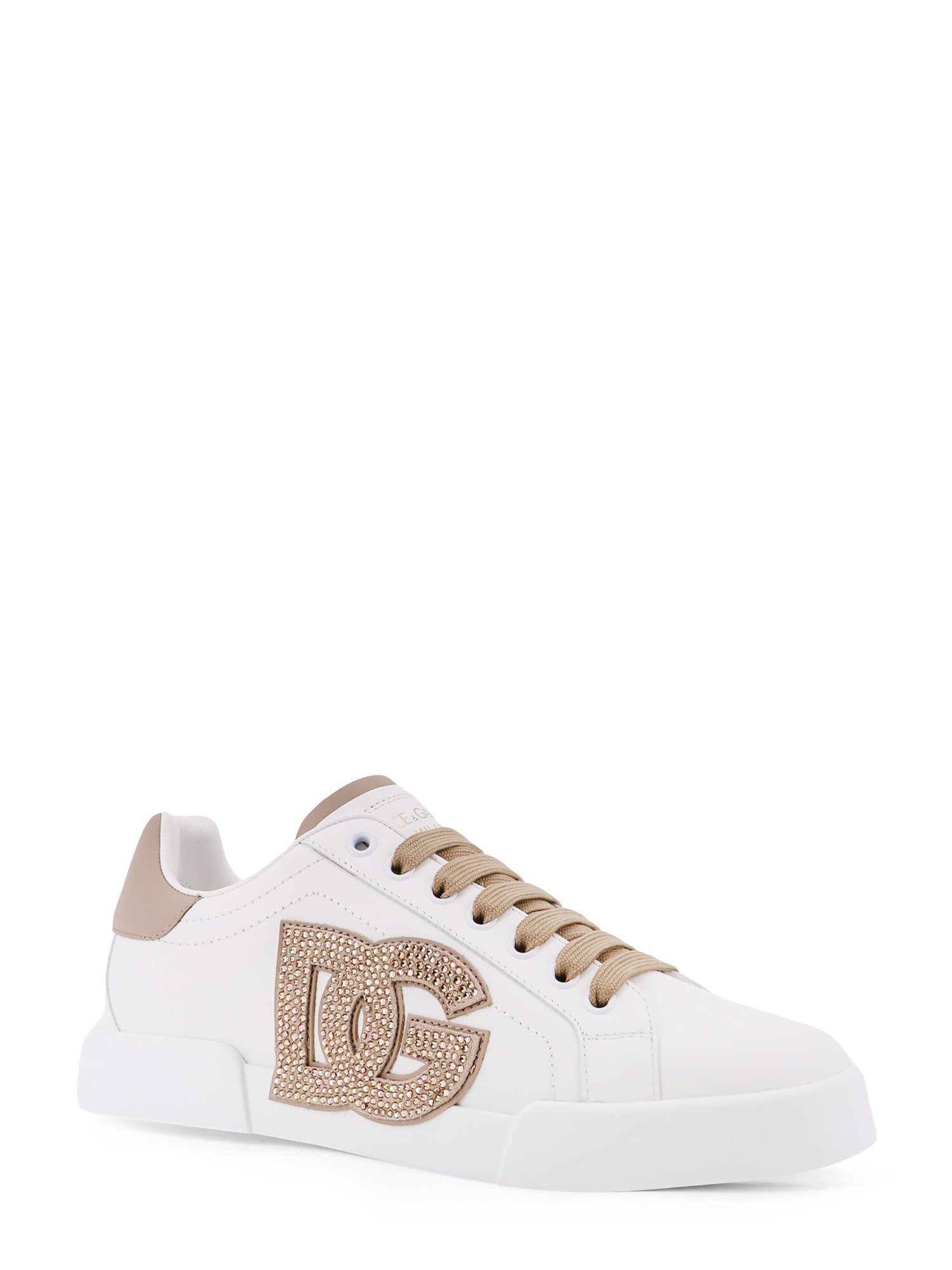 Dolce & Gabbana Sneakers Bianco/taupe Pelle