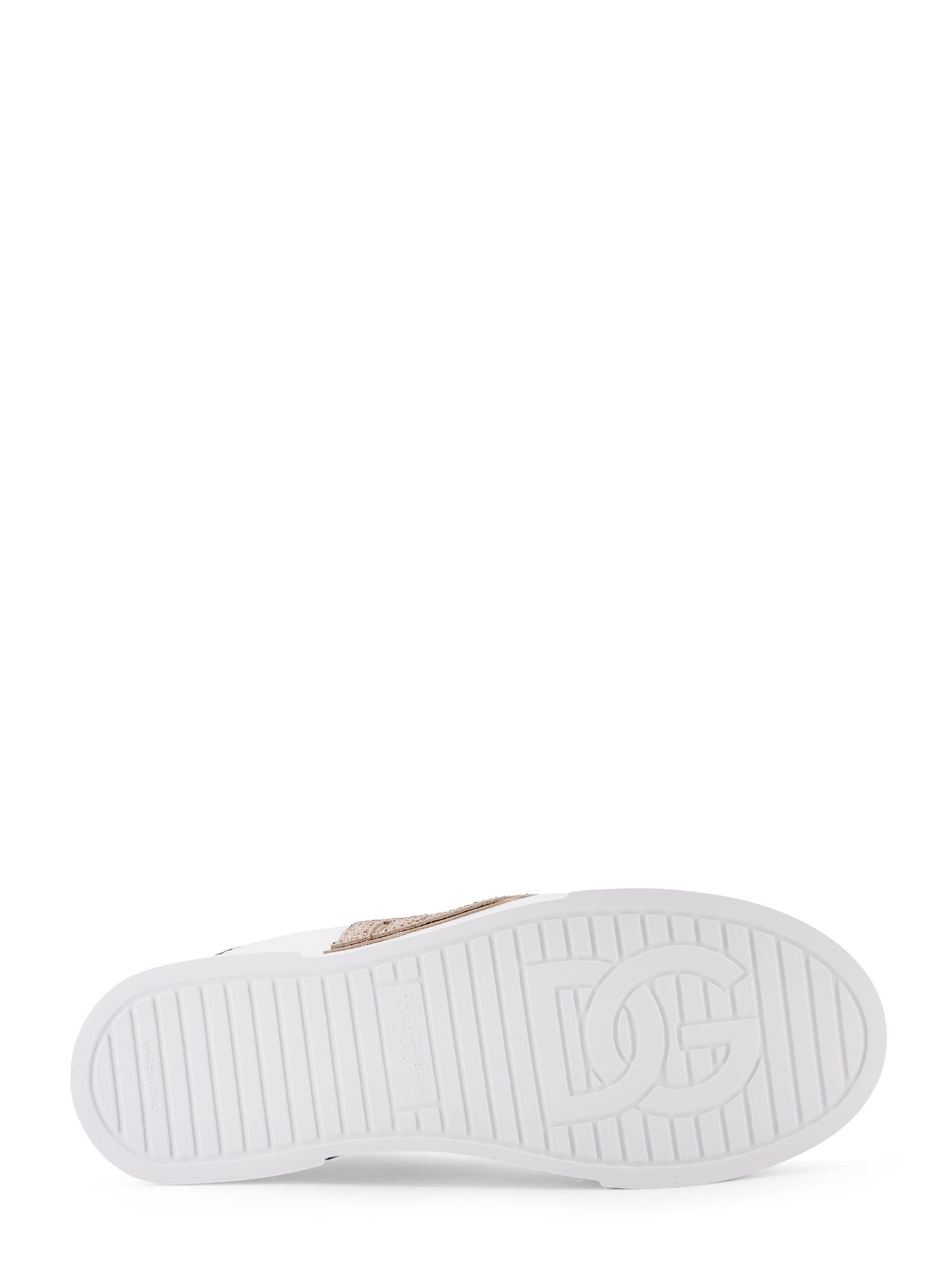 Dolce & Gabbana Sneakers Bianco/taupe Pelle