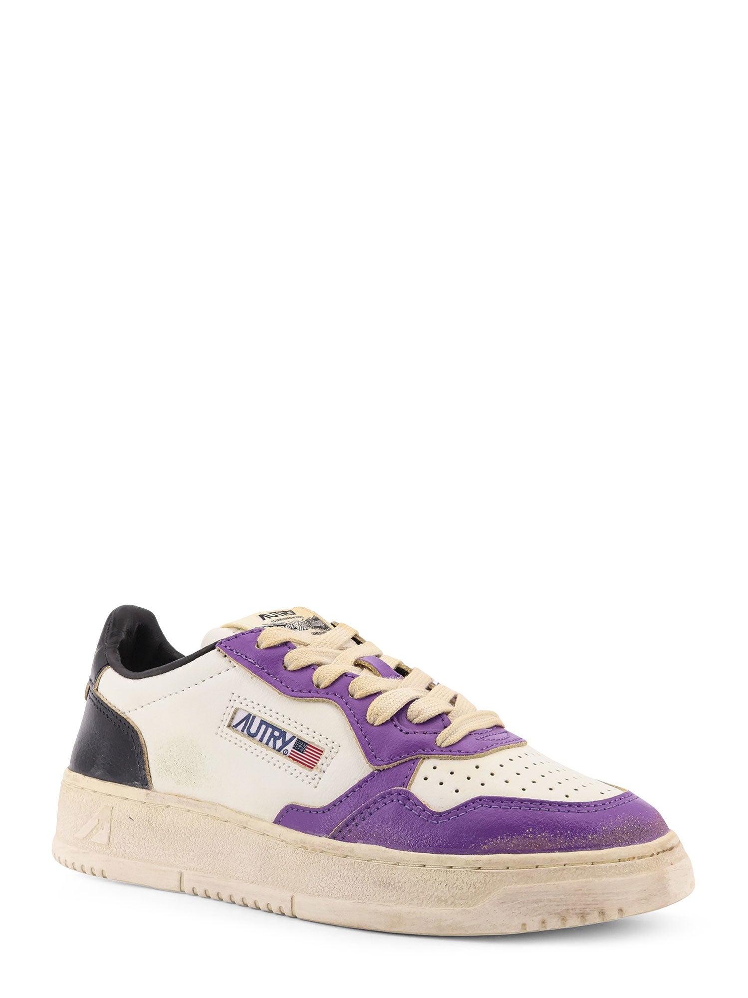 AUTRY Sneakers Bianco Viola Pelle