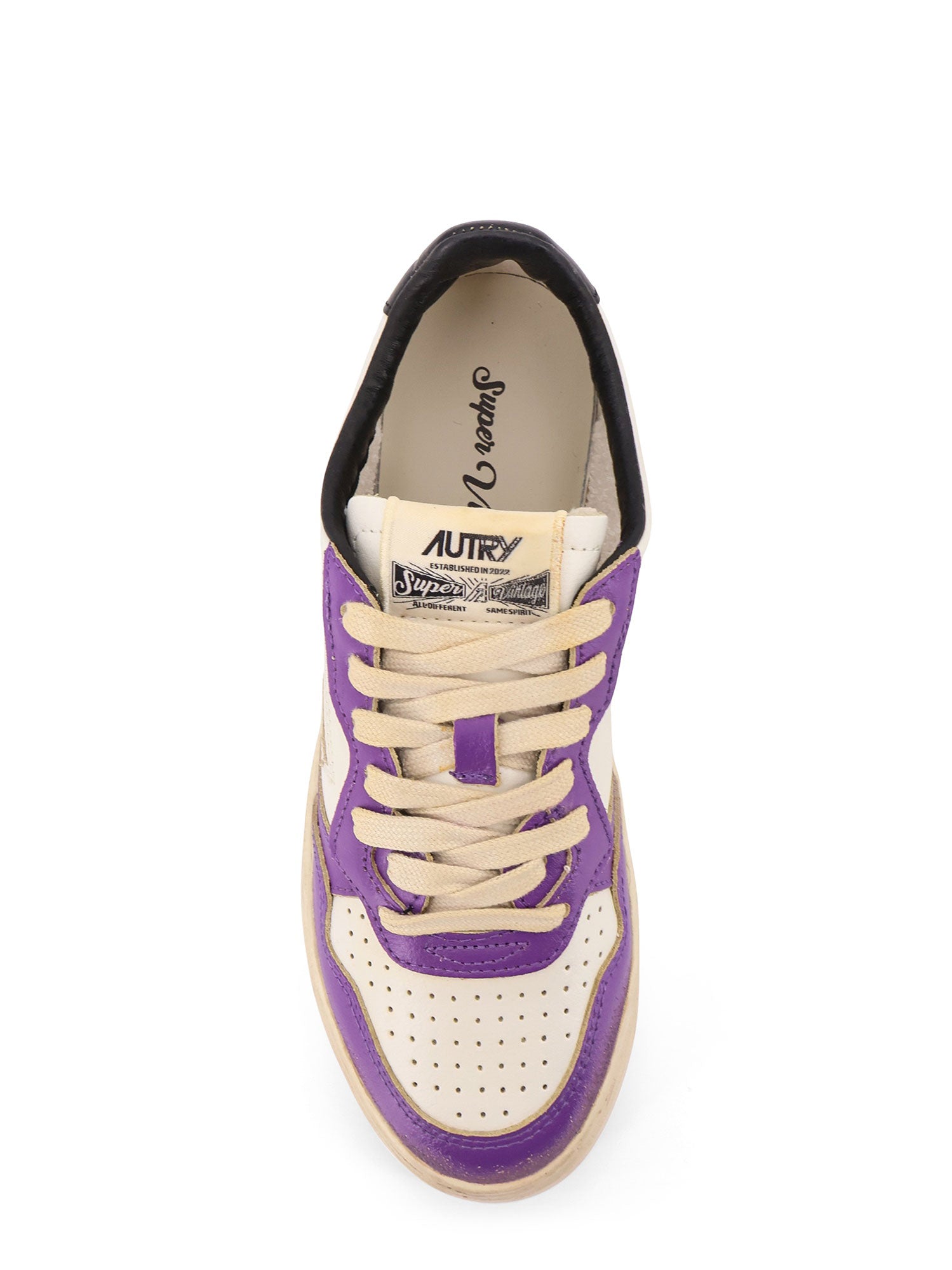 AUTRY Sneakers Bianco Viola Pelle