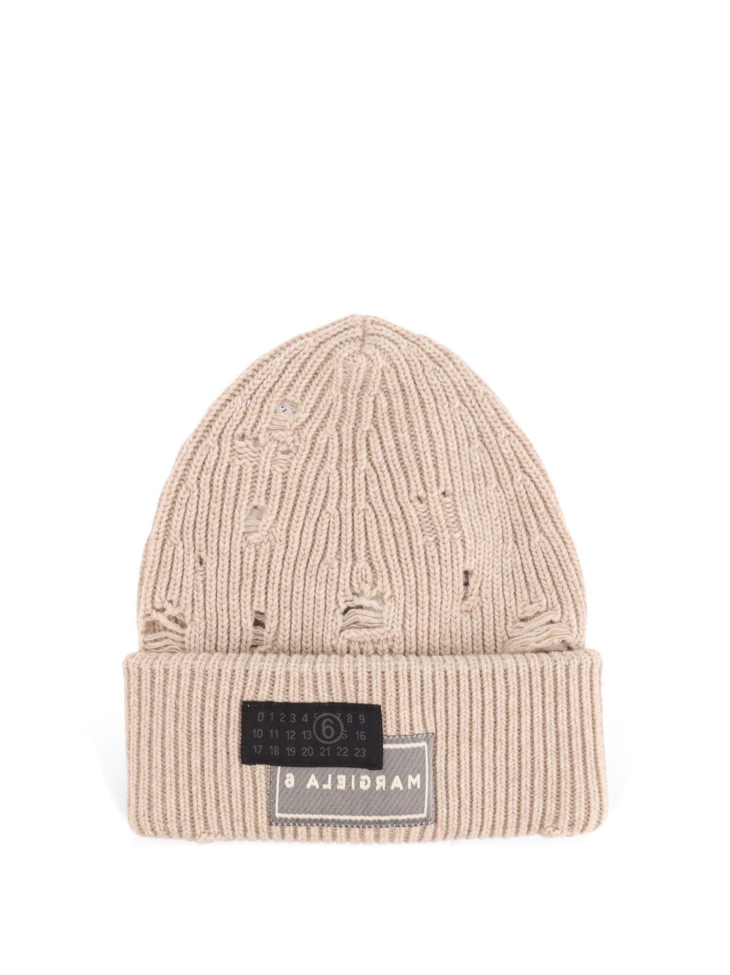 Mm6 Maison Margiela Hats Beige Lana Poliammide