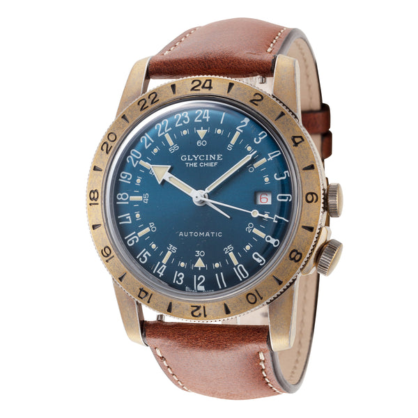Preloved - Glycine Mens Airman The Chief Purist 40mm Automatic Watch Gl0414 One Color Watches