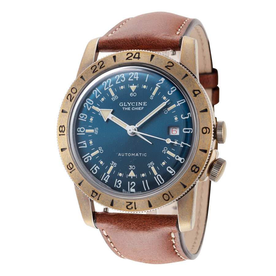 Preloved - Glycine Mens Airman The Chief Purist 40mm Automatic Watch Gl0414 One Color Watches