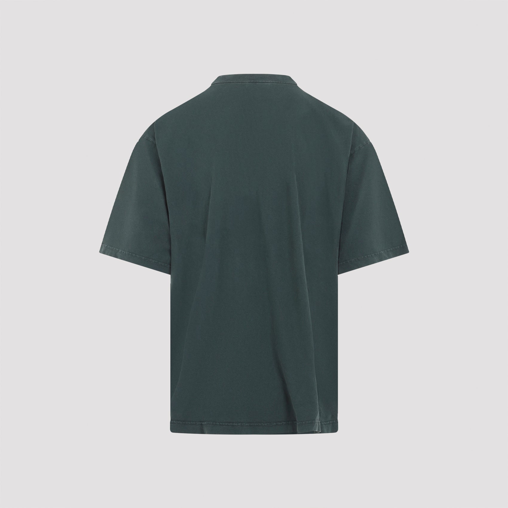 Medium Fit T-shirt Green Cotton Tshirt
