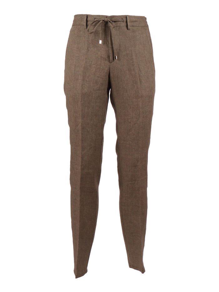Spiaggia Pants Green Linen