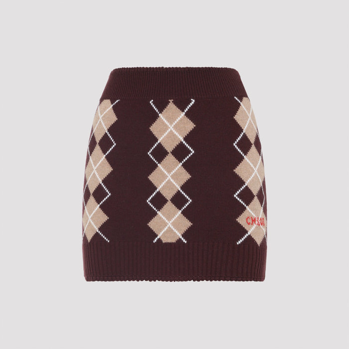 Chloe Wool Mini Skirt