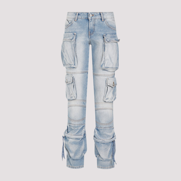 Essie Long Pants Blue Cotton
