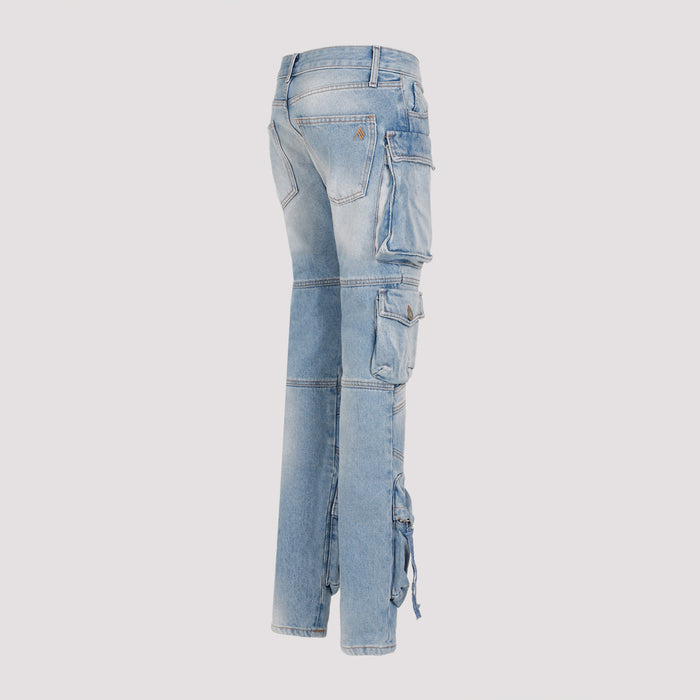 Essie Long Pants Blue Cotton