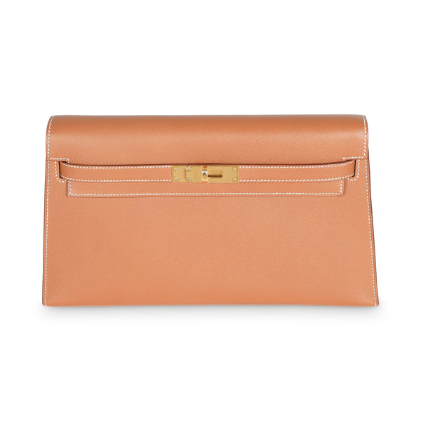 Hermès Gold Madame Kelly Elan Ghw Brown Leather Handbag Bag