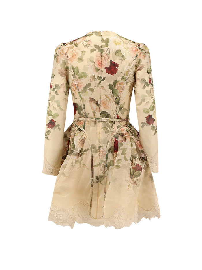 Zimmermann Dresses Cream Cascade Linen Silk