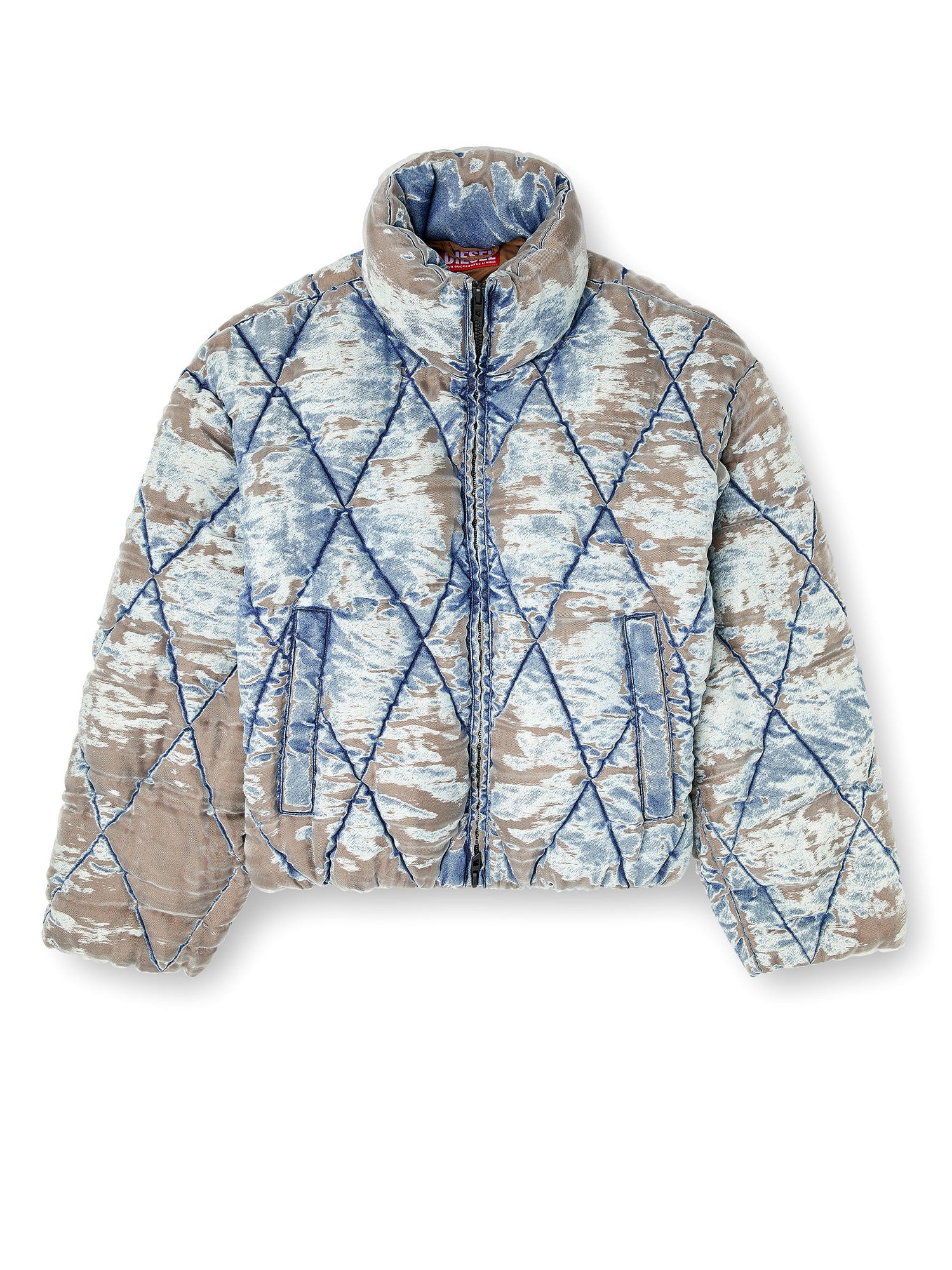 Diesel Jackets Light Blue Poliammide Poliestere