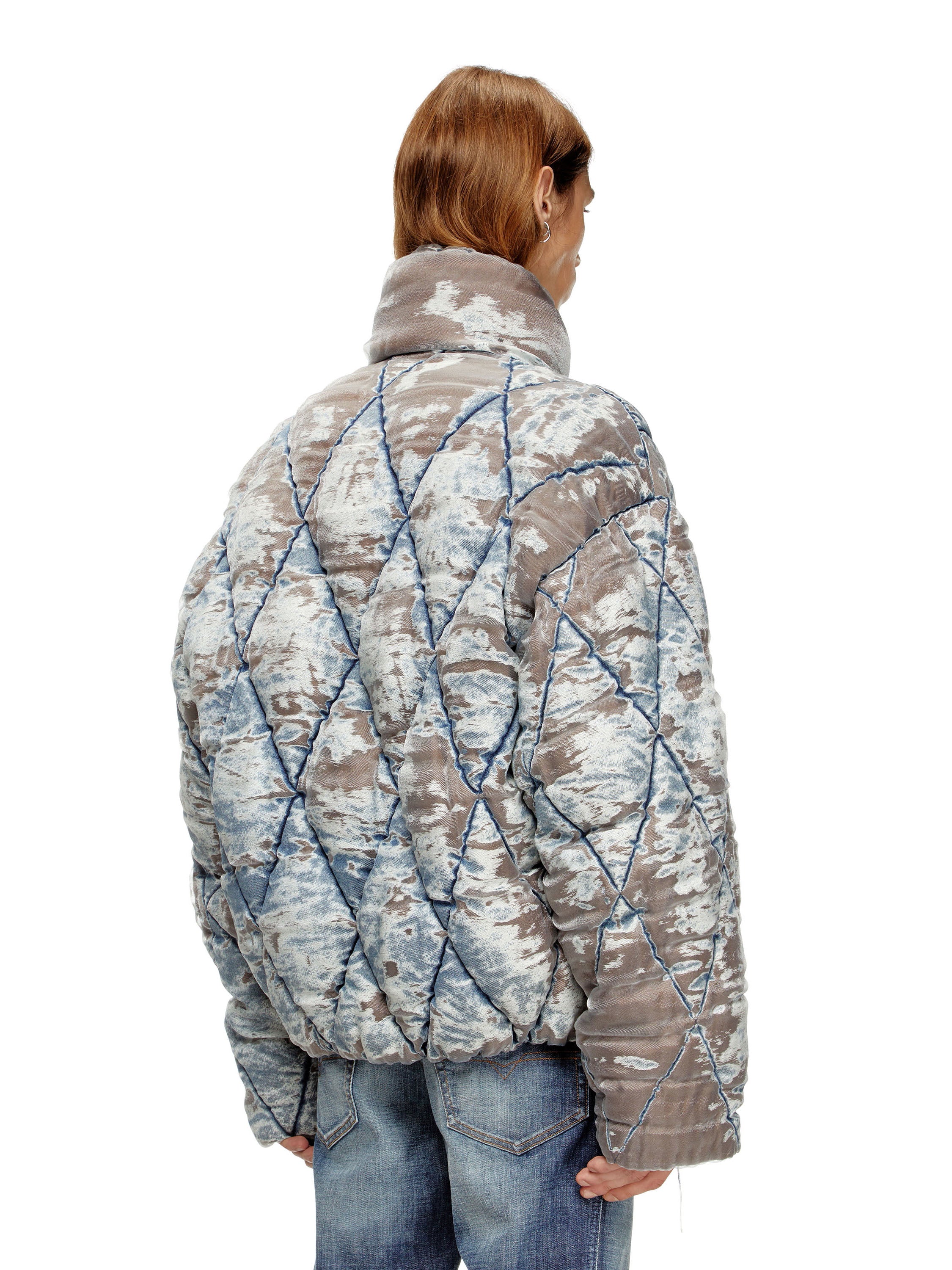 Diesel Jackets Light Blue Poliammide Poliestere
