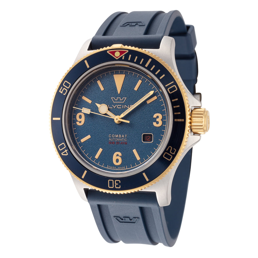 Preloved - Glycine Mens Combat Sub 42 42mm Automatic Watch Gl0418 One Color Watches