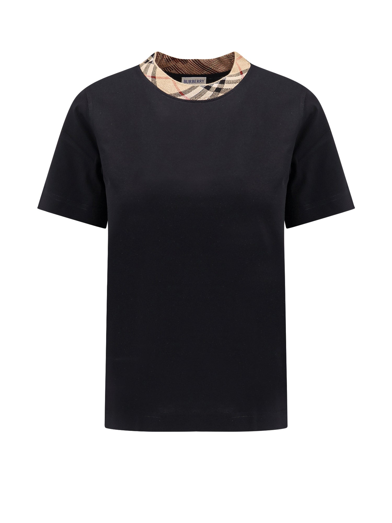 Burberry T-Shirts And Polos Black Cotone