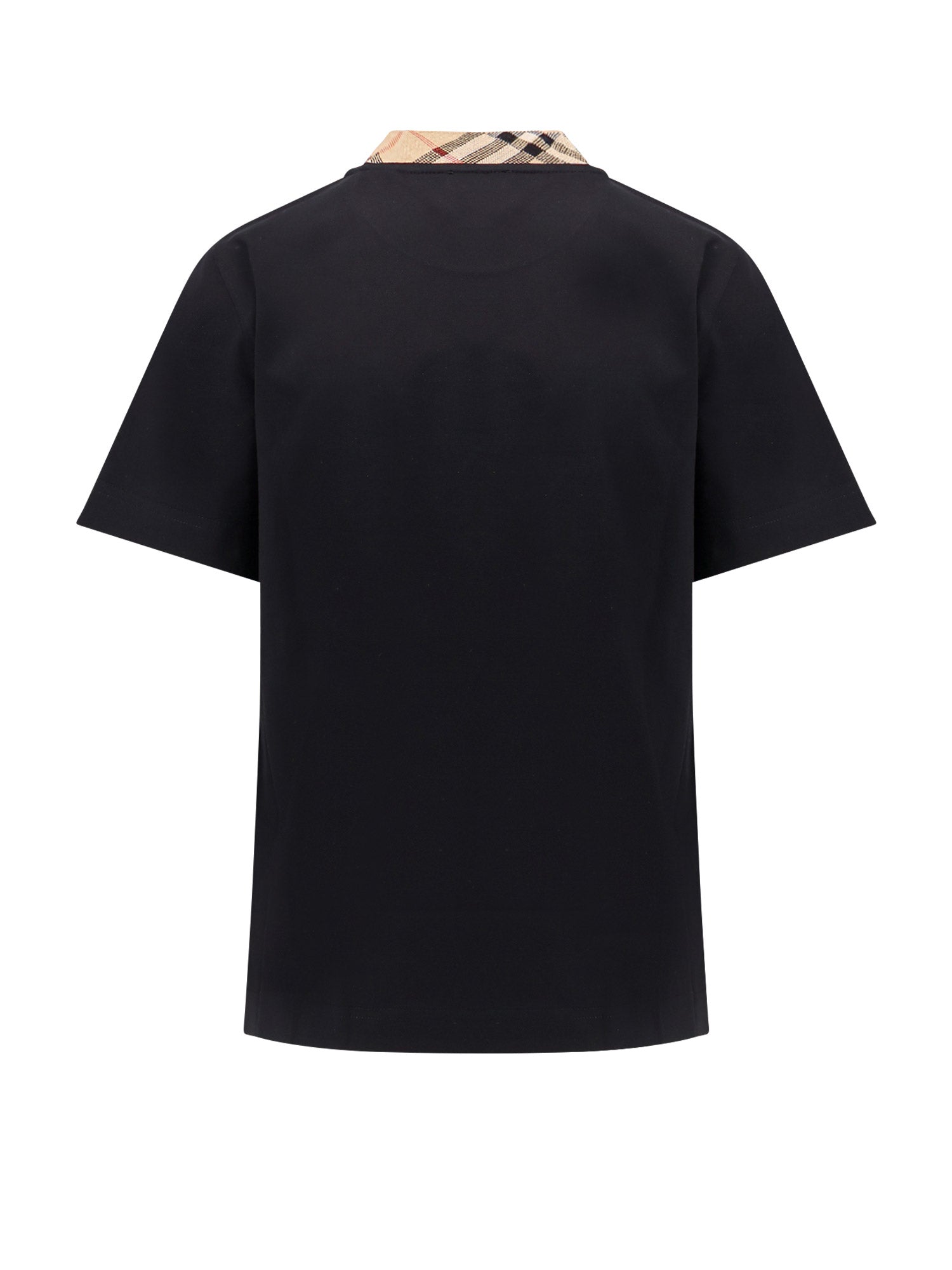 Burberry T-Shirts And Polos Black Cotone