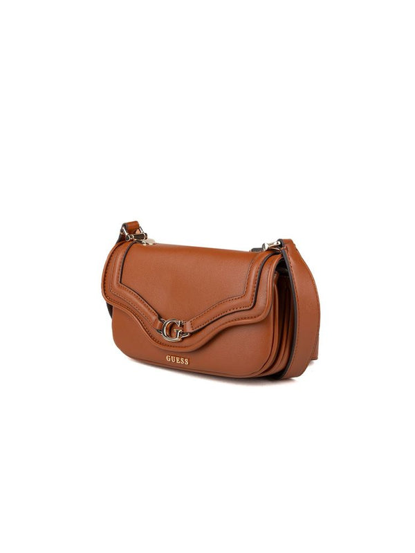 Guess 100% Polyurethane crossbody bag in cognac