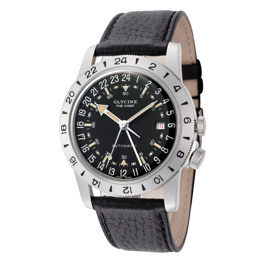 Preloved - Glycine Unisex Airman The Chief Gmt 40mm Automatic Watch Gl0465 One Color Watches