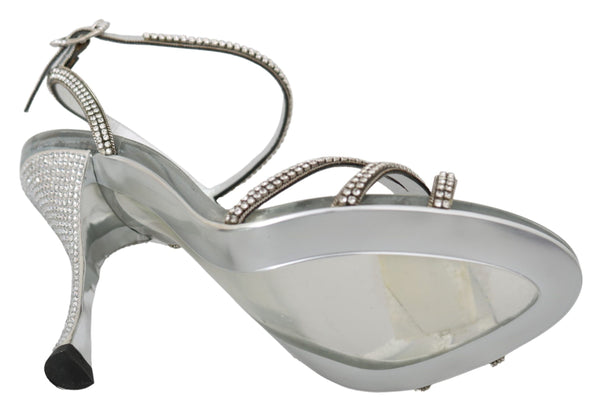 Dolce & Gabbana Leather heel in silver