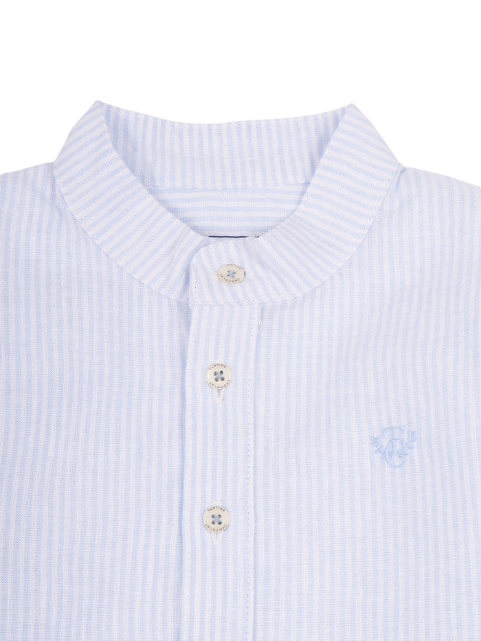 Camicia Light Blue Linen Cotton Shirt