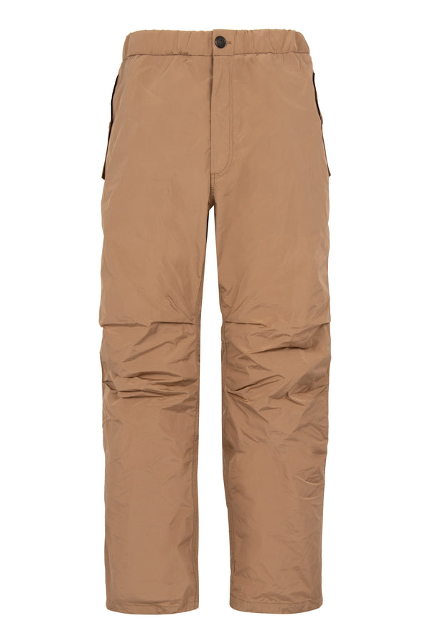 Track Pants Brown Polyester