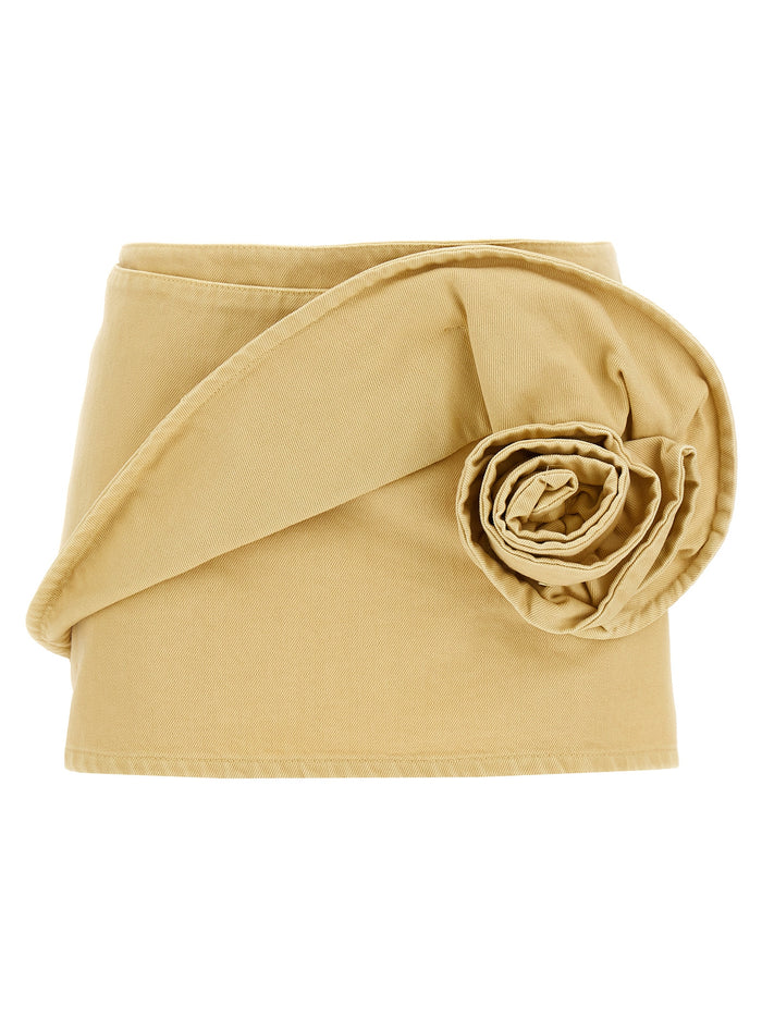 02 skirt Yellow Cotton
