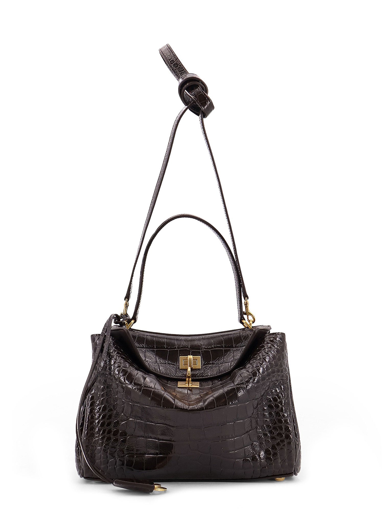 Balenciaga Bags Brown T Domesticated Calf Le