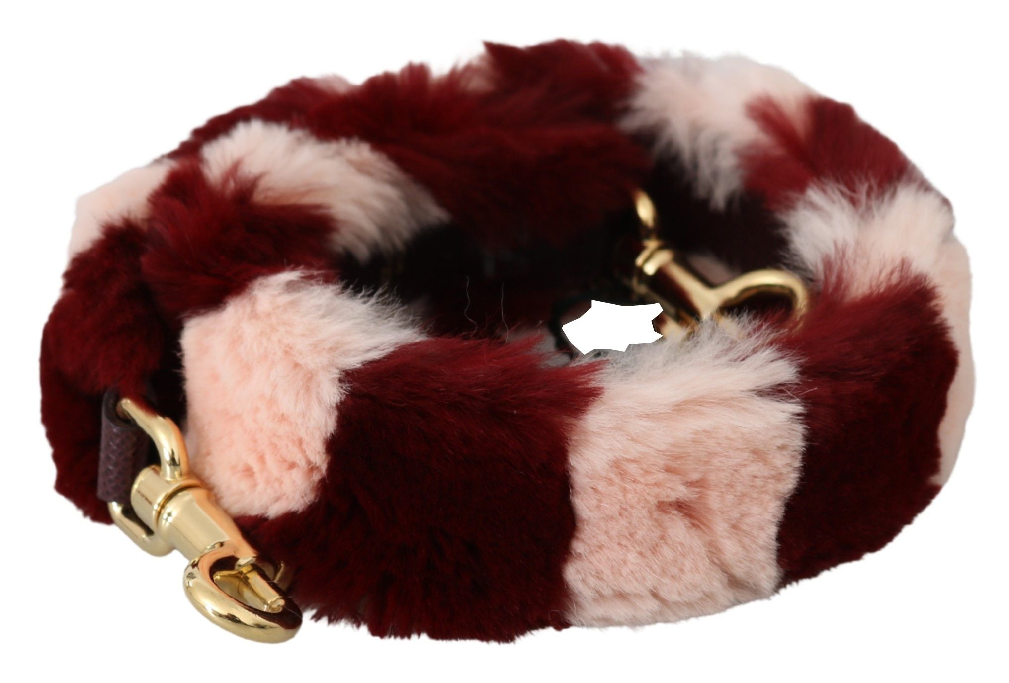 Pink Red Lapin Fur Accessory Shoulder Strap Bag