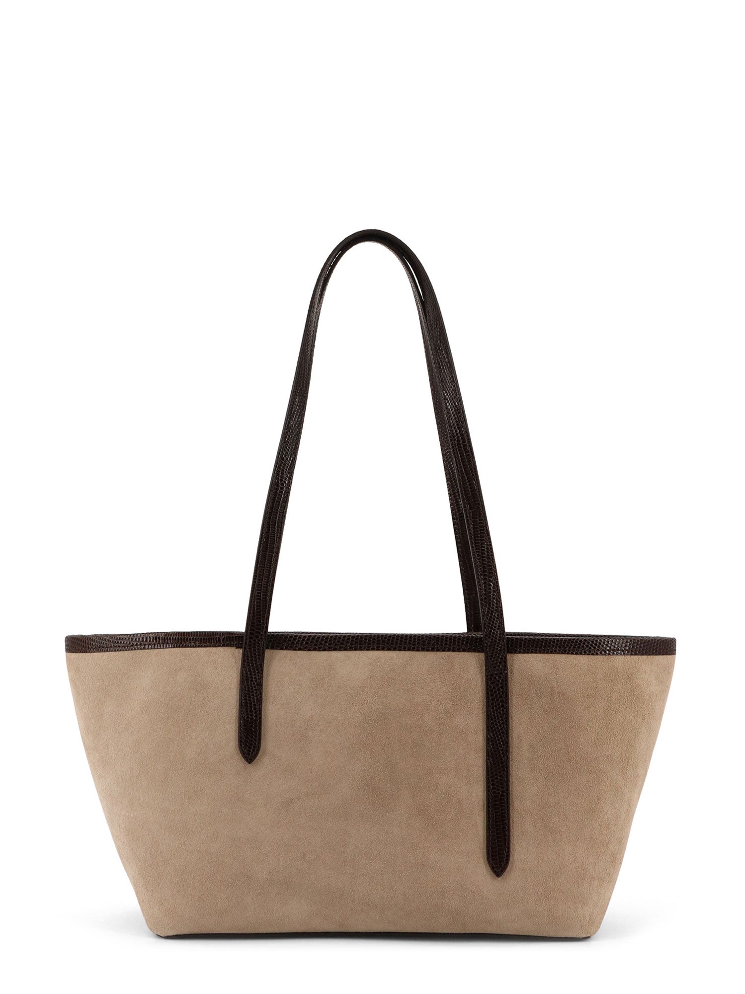 ATP ATELIER Bags Avena Walnut Suede Printed Lizard
