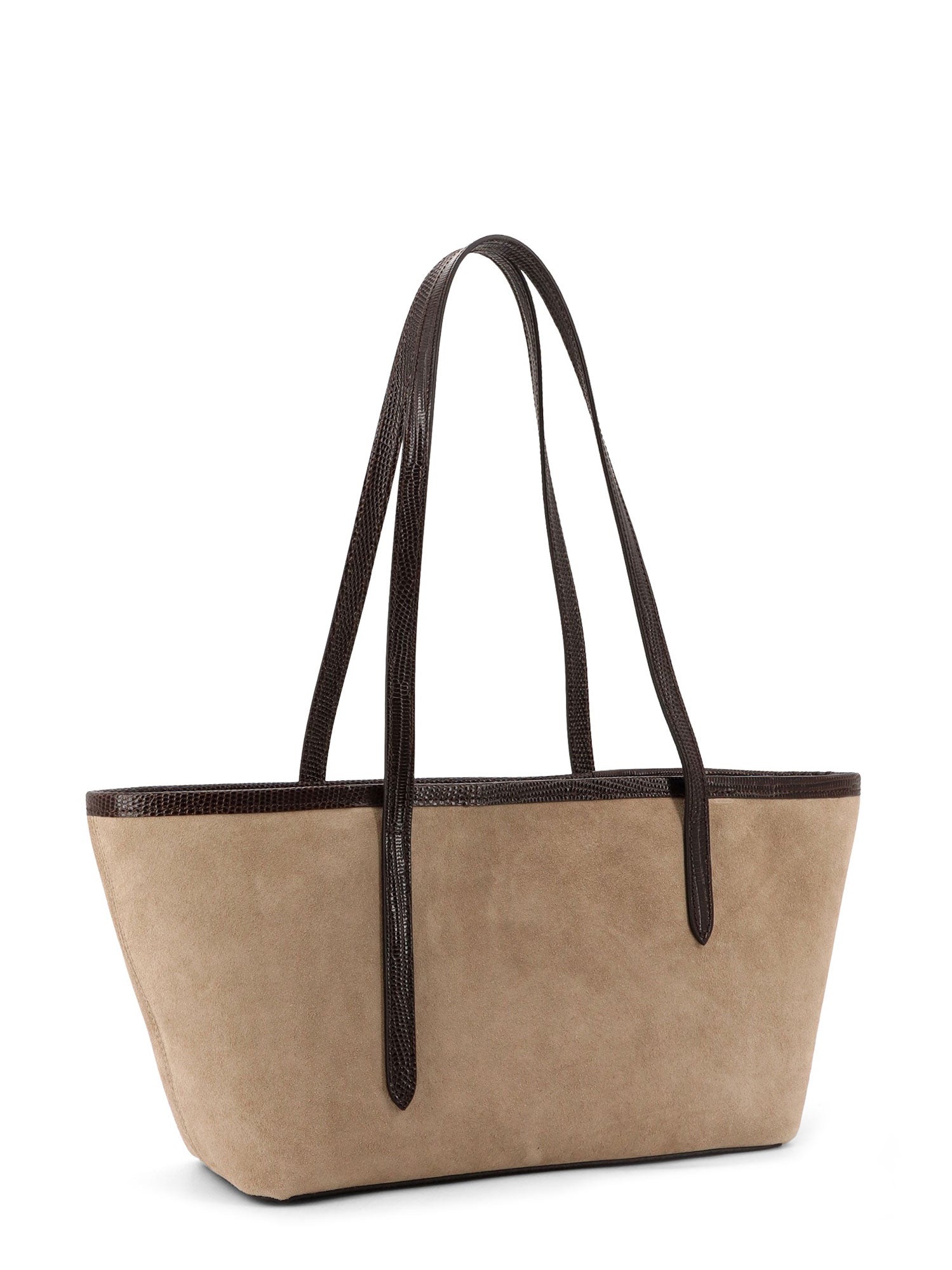 ATP ATELIER Bags Avena Walnut Suede Printed Lizard