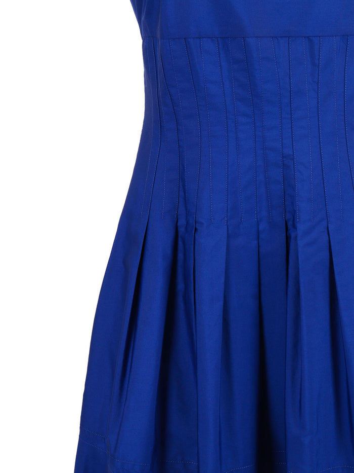 Dress Blue Cotton Midi