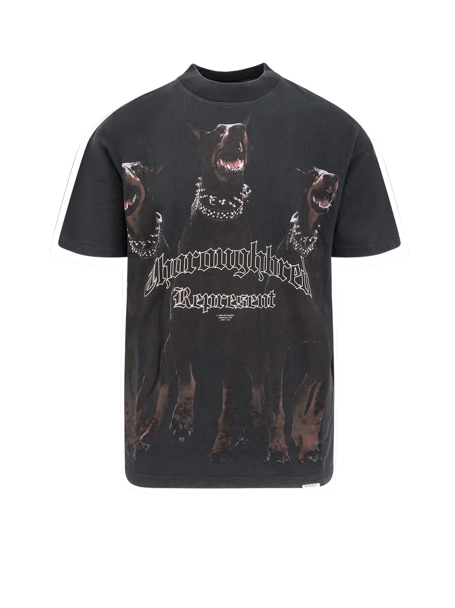 Represent T-shirts and Polos Vintage Black Cotone