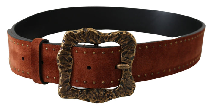 Dolce & Gabbana Leather suede belt in brown — view 2