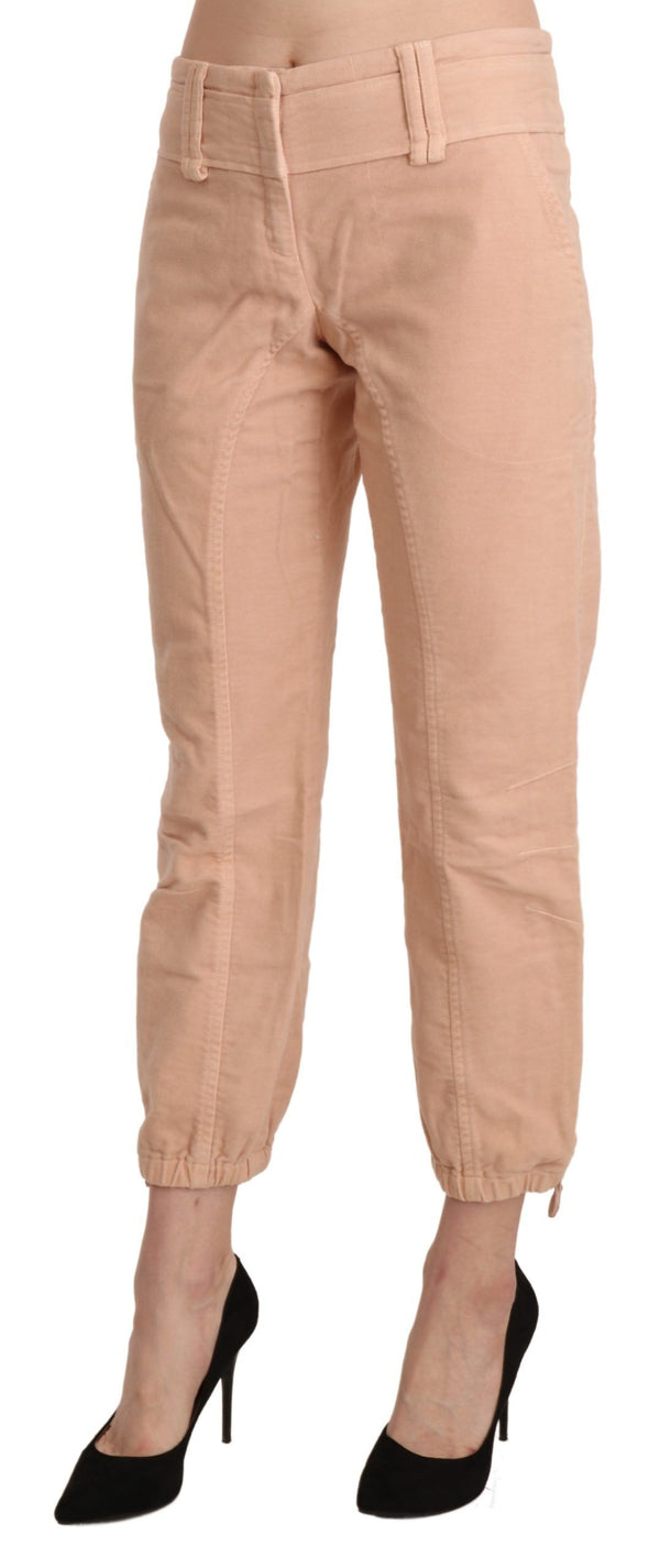 Ermanno Scervino Cotton trousers in beige