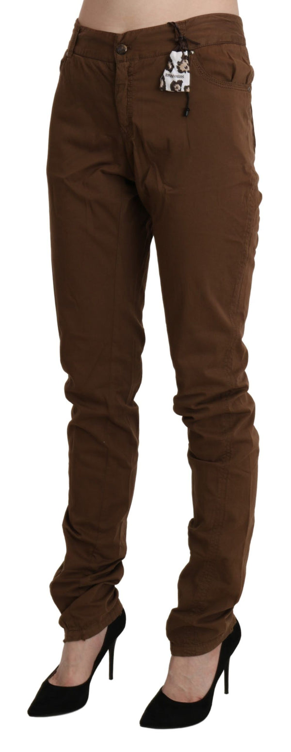 Ermanno Scervino Cotton trousers in brown