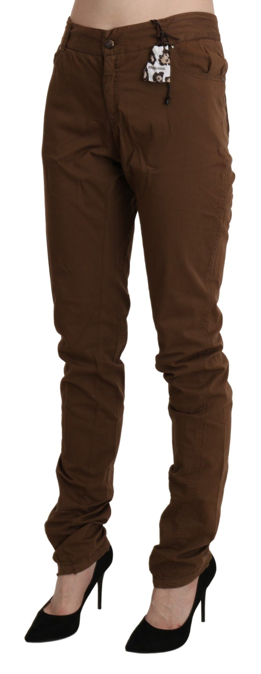 Ermanno Scervino Cotton trousers in brown