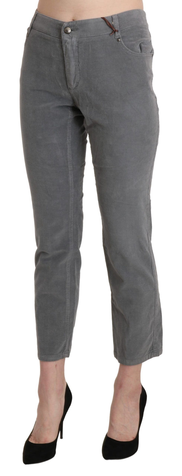 Ermanno Scervino 97% Cotton trousers in gray