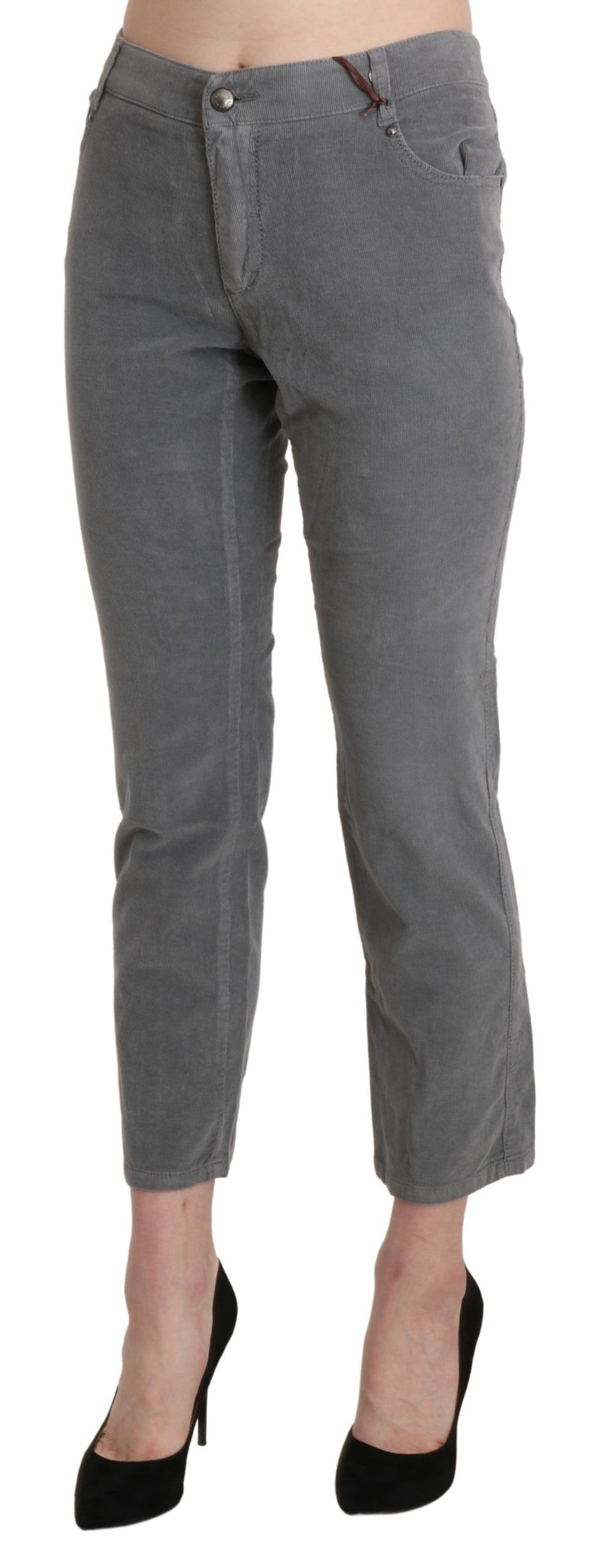Ermanno Scervino 97% Cotton trousers in gray