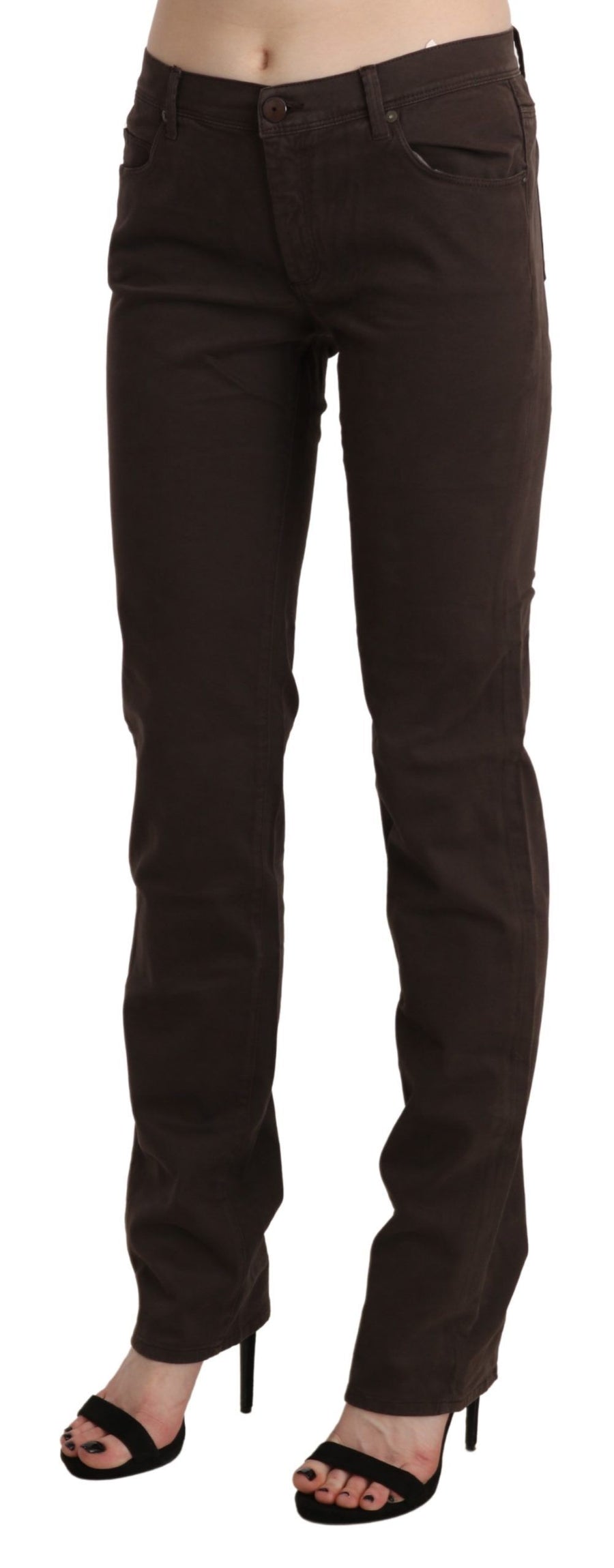 Ermanno Scervino Cotton trousers in brown