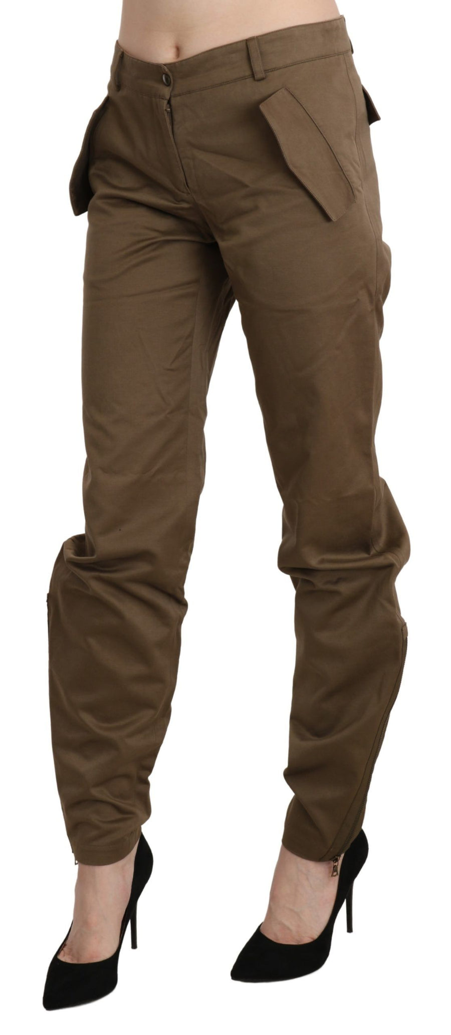 Ermanno Scervino 100% Cotton trousers in brown
