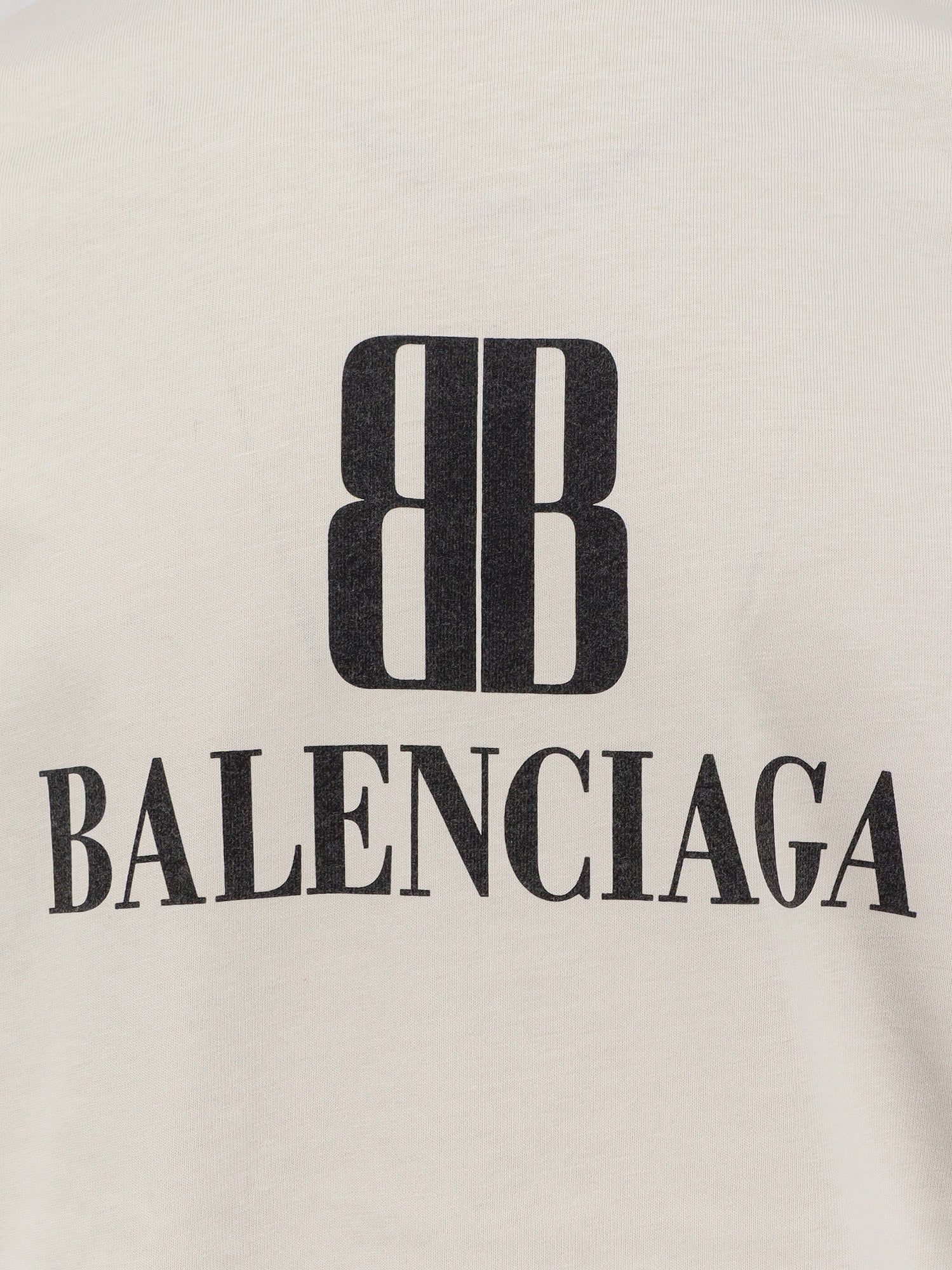 Balenciaga T-Shirts And Polos Dirty White T Cotton R Elastan