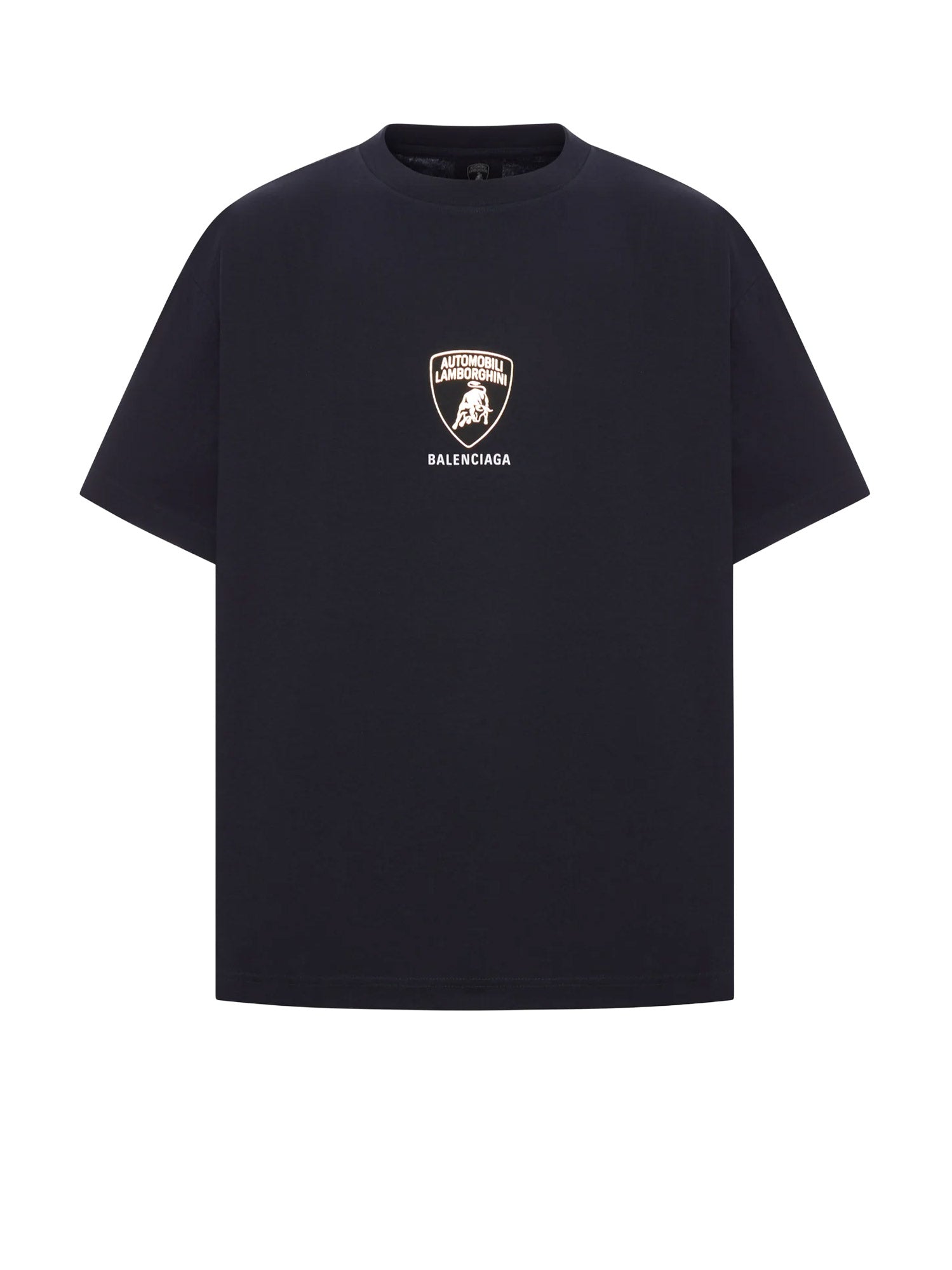 Balenciaga T-Shirts And Polos Faded Black Cotone