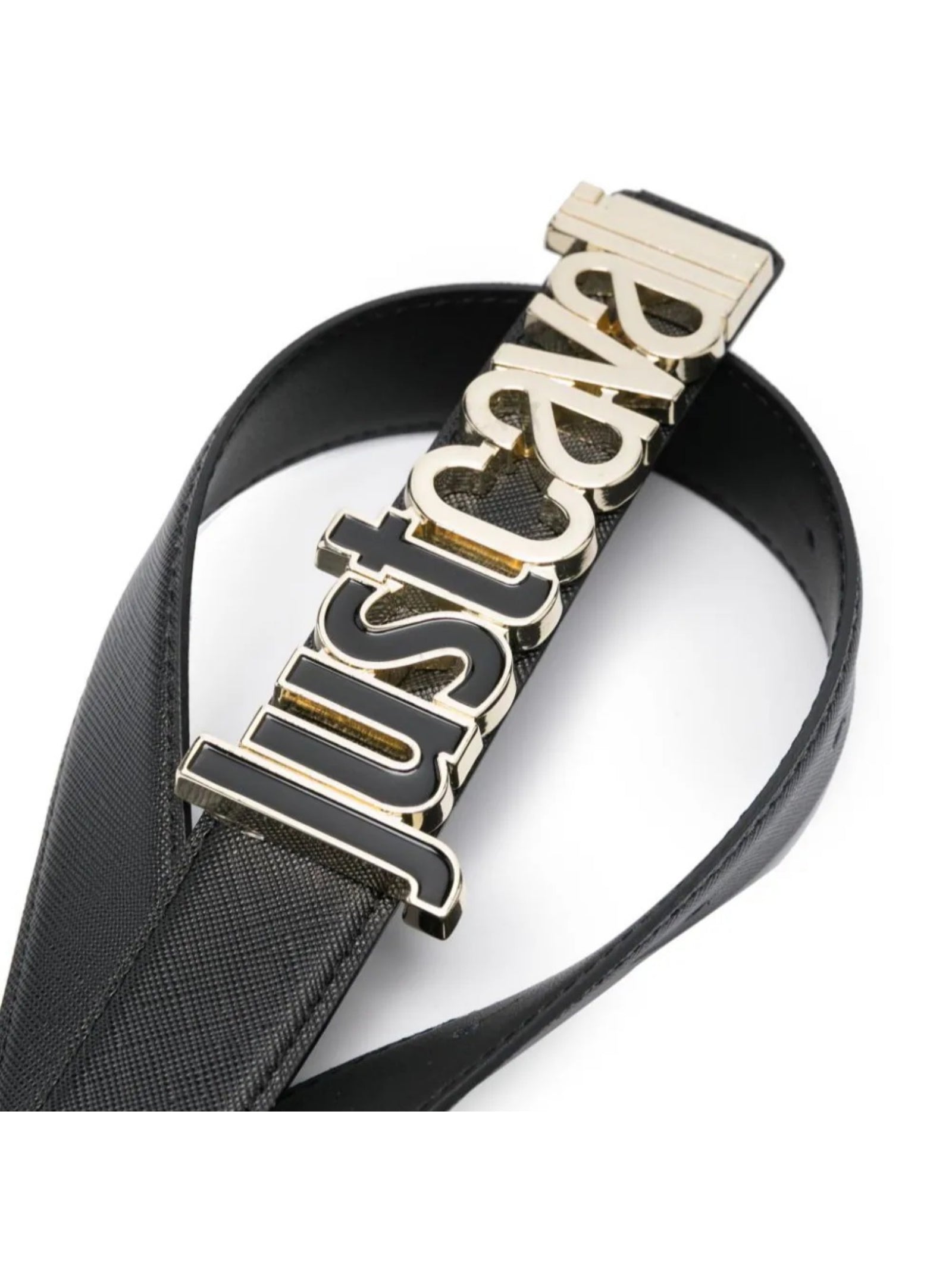 Just Cavalli Belts Black Leather