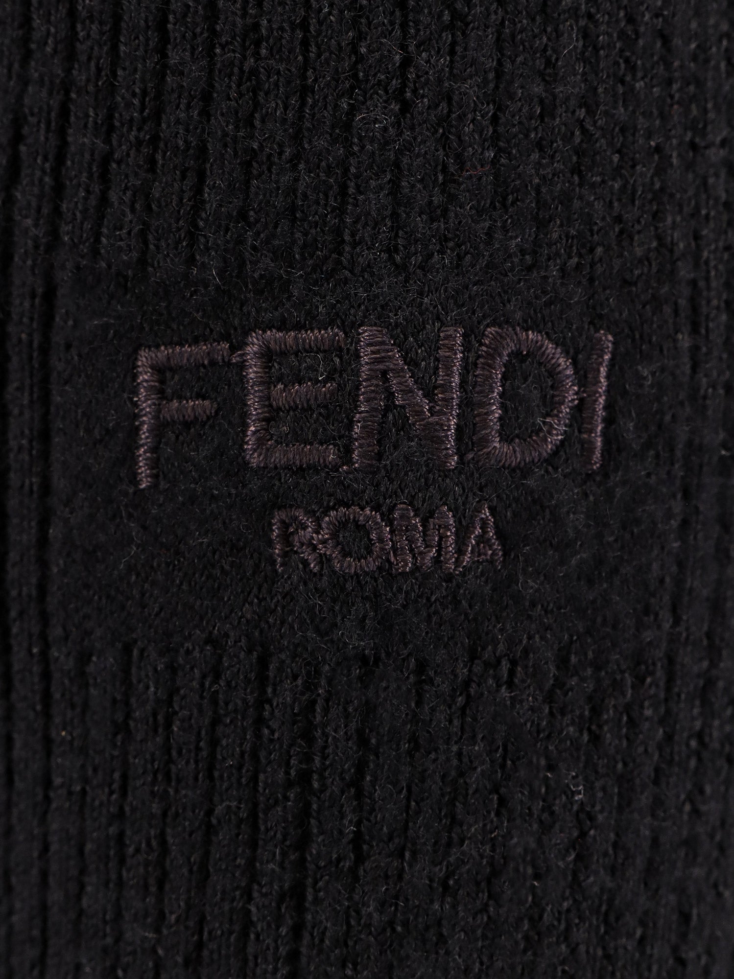Fendi Dresses Black Lana Seta Poliammide Elastan