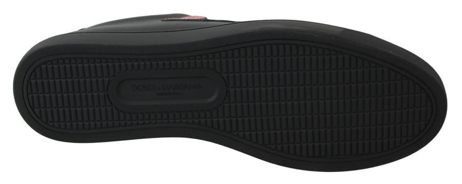 Dolce & Gabbana 100% Leather upper sneakers in black